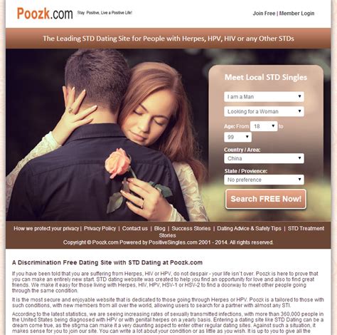 Dating website for people with stds